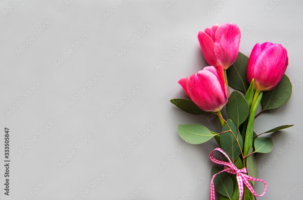 Fototapeta premium Beautiful tulips bouquet