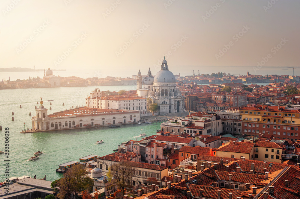 Venice,Italy. Aerial  view from San Marco Campanile.