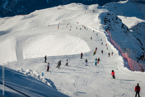 Skieurs Orcières Merlette 1850