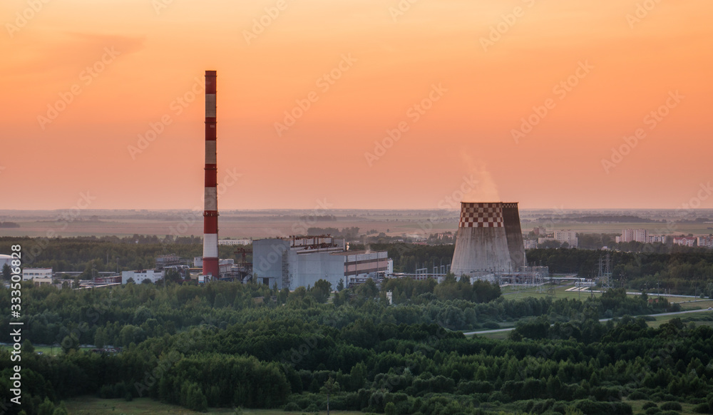 Nuclear power plant. Ukraine, Europe