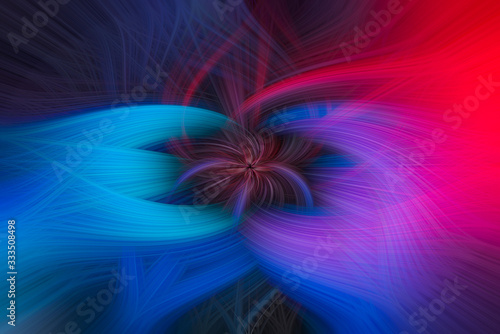 Abstract twisted light fibers background