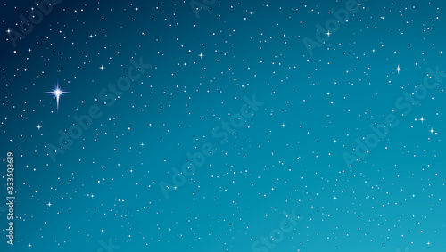 Stars in the night sky. Vector drawing