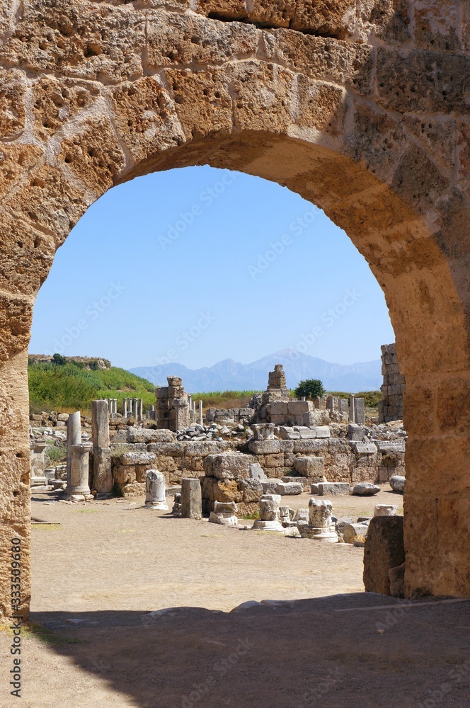 Ancient Roman ruins of Perge, Turkey