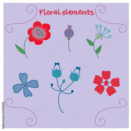 Floral elements