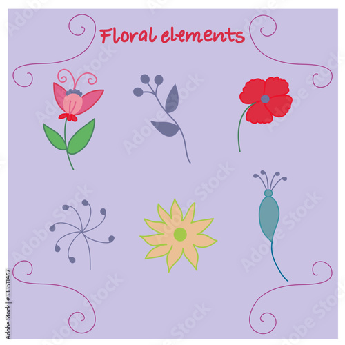 Floral elements