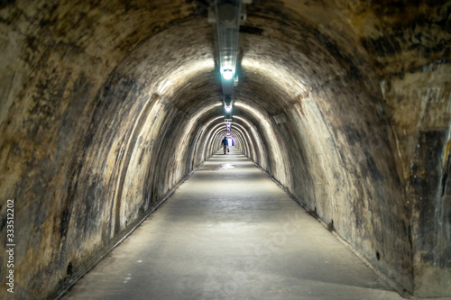 Abandoned tunnel, 2 world war, architecture, minimalism © Darko Horvatic