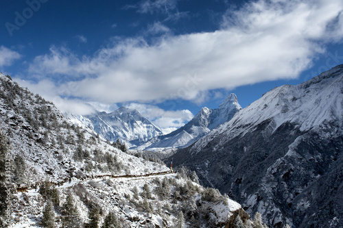 himalaia mountains in winter