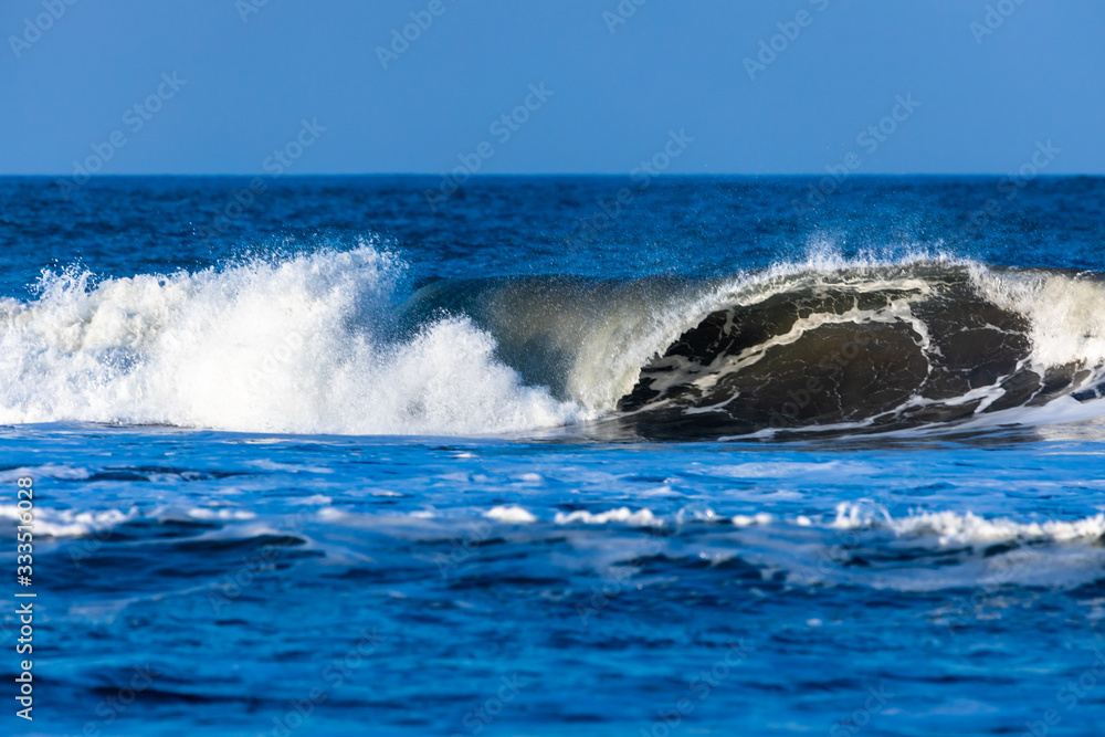 blue wave in the Pacific Ocean