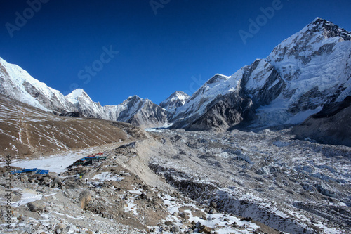 glacier in the himalaias
