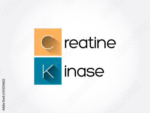 CK - Creatine Kinase acronym, medical concept background