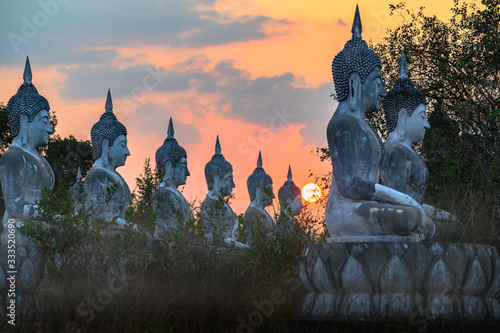 Quadro em tela Nakhon Si Thammarat Buddha statue Thailand