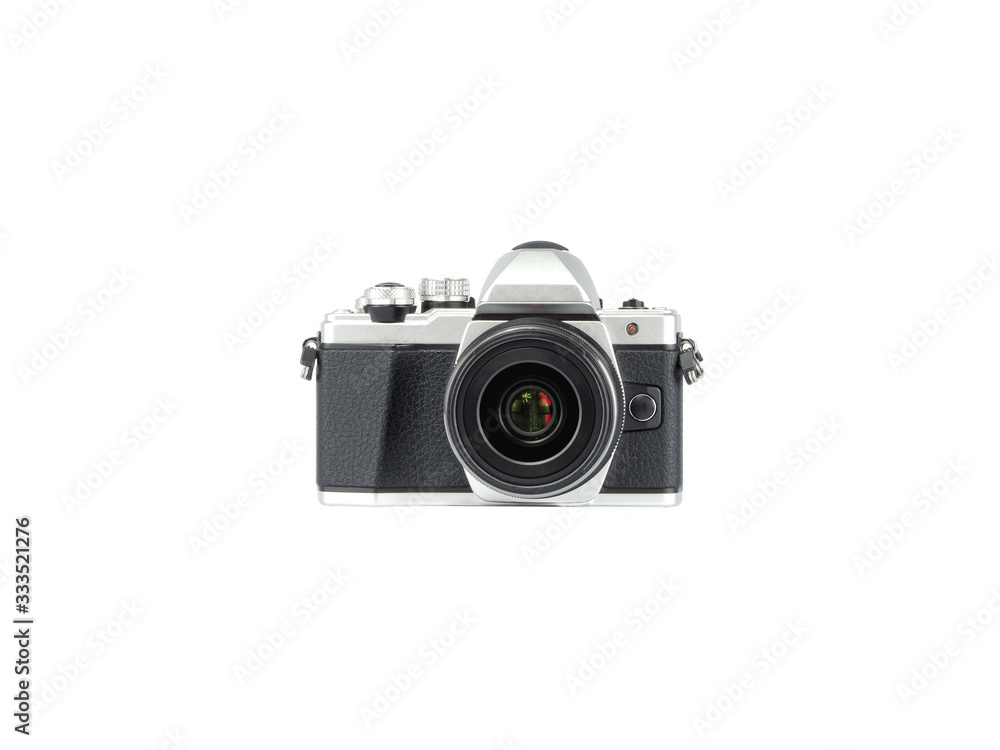 Vintage Camera with white background