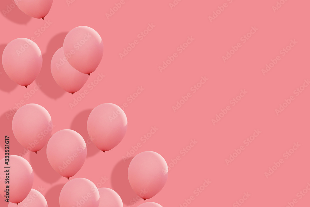 a beautiful balloons background in love theme. love card which can use for writing to your couple