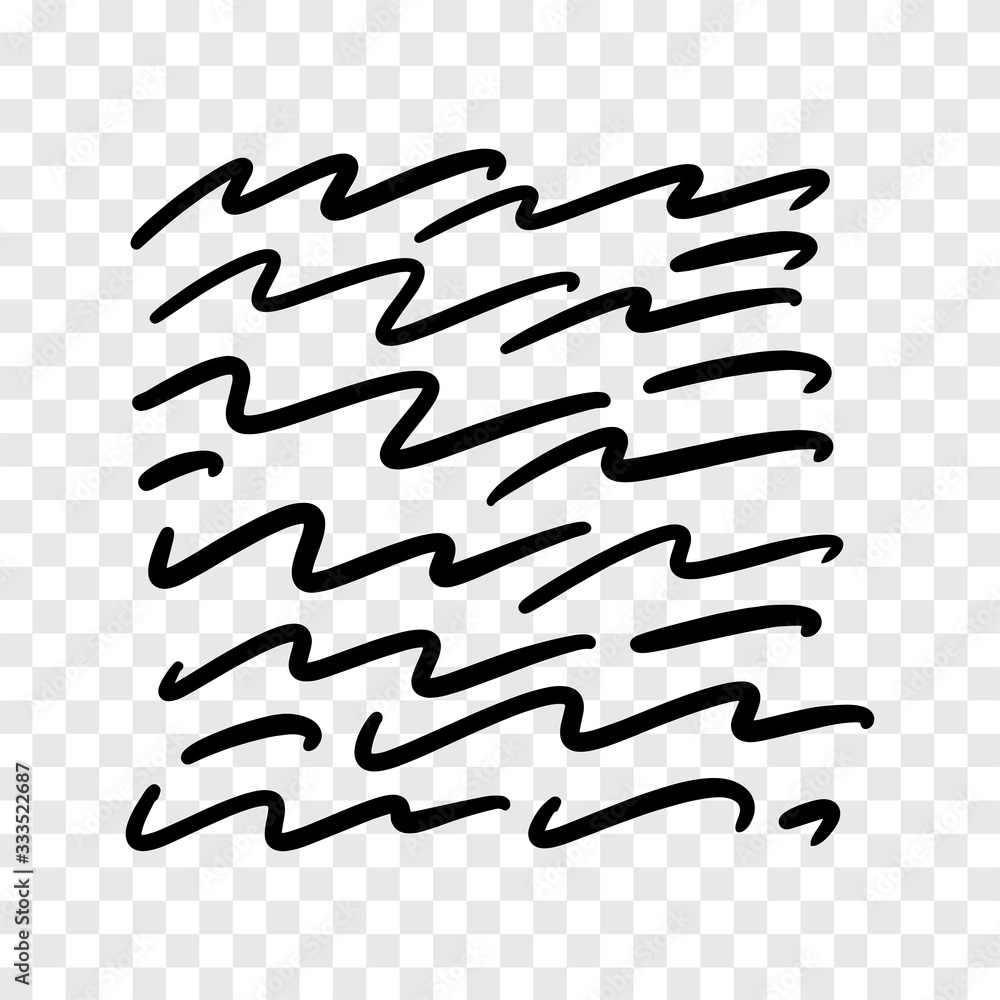 Obraz premium Vector collection of hand drawn underline