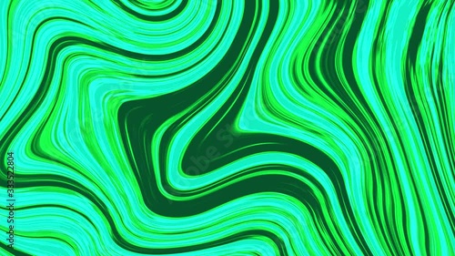 Light Green trippy liquid background with wavy colorful transforming motion graphics in 4k photo