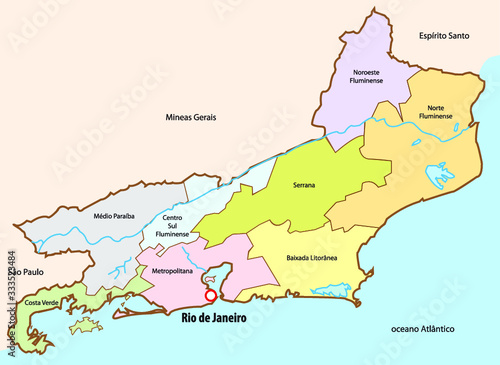 Map of Rio de Janeiro
