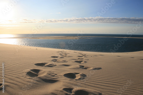 Sonnenuntergang   ber der Dune du Pilat - Frankreich 1