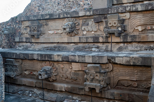 The famous Feathered Serpent Pyramid photo