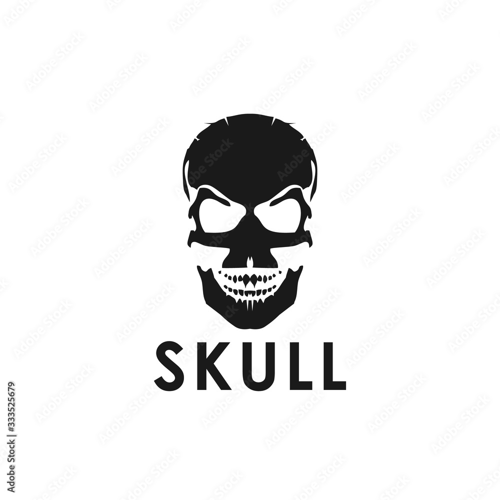 illustration of skull, vintage graphics for t-shirt designs