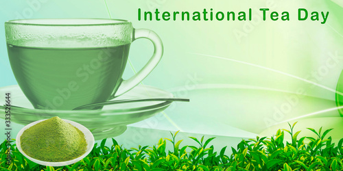 Día internacional del té. Día internacional según las resoluciones que conmemoran las Naciones Unidas. photo