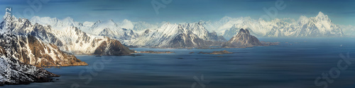 Lofoten winter panorama