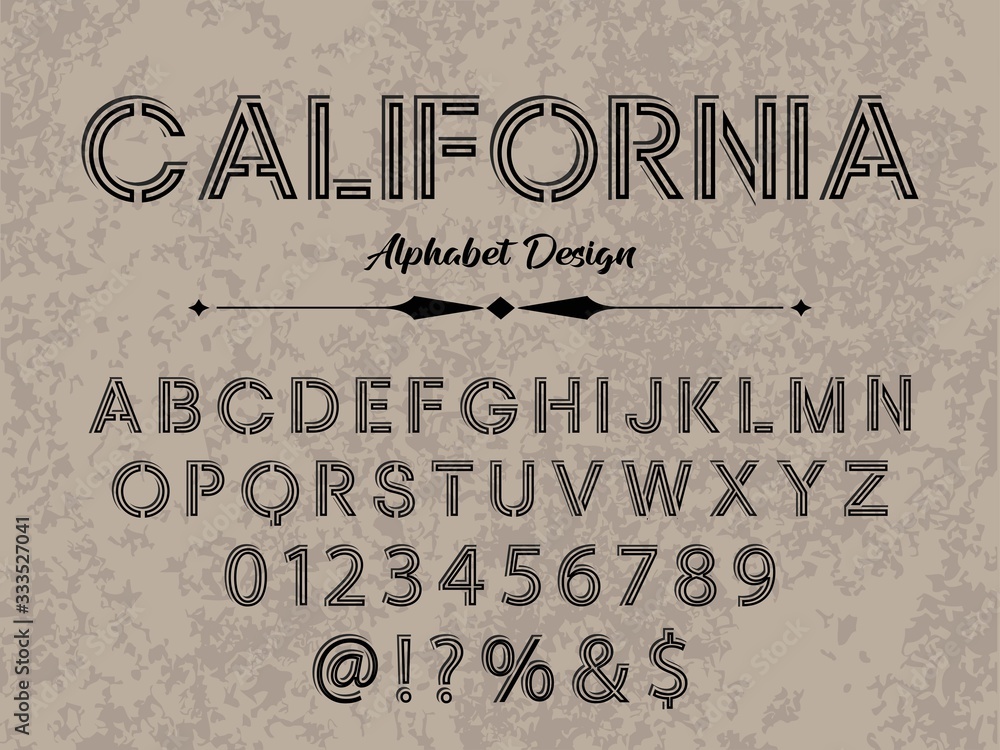 Font.alphabet. old style.Typeface.Script.Shadow Effect.Handcrafted handwritten vector label design vintage Hand Drawn.Retro Typography.Vector Illustration