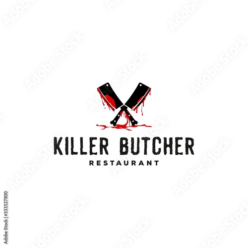 Killer butcher restaurant logo