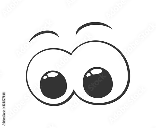 Design of eyes looking illustration