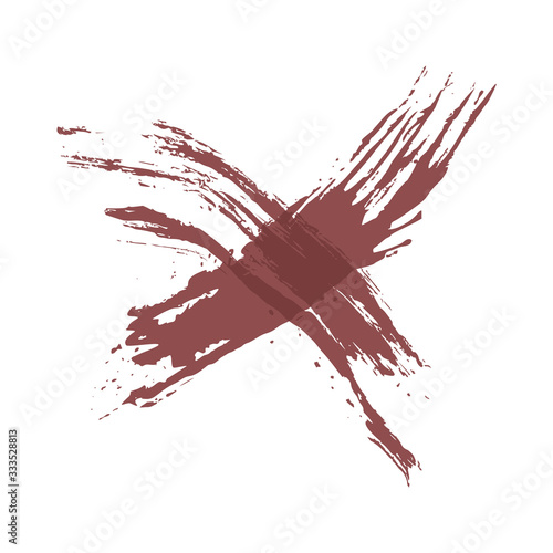 Creative design of croos ink stain