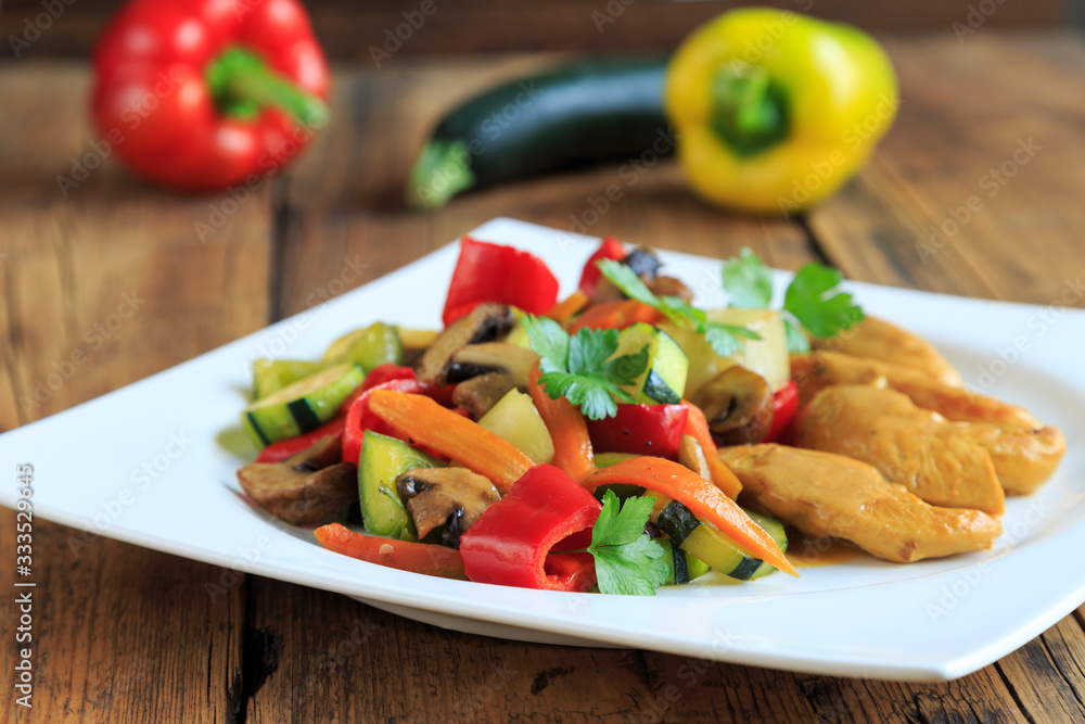 chicken with vegetables chicken with vegetables