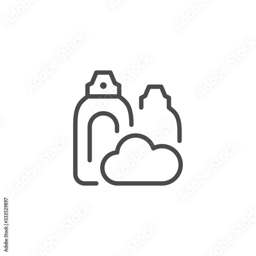Whipped cream line outline icon