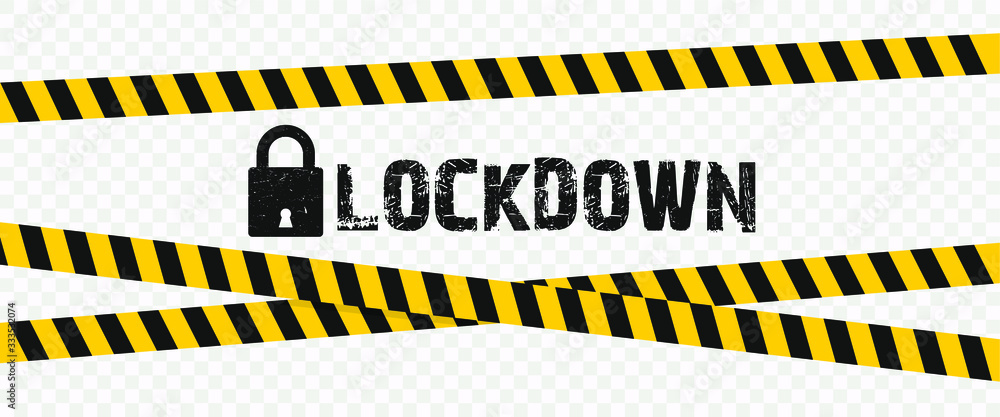 concept lockdown background due to coronavirus crisis covid-19 disease