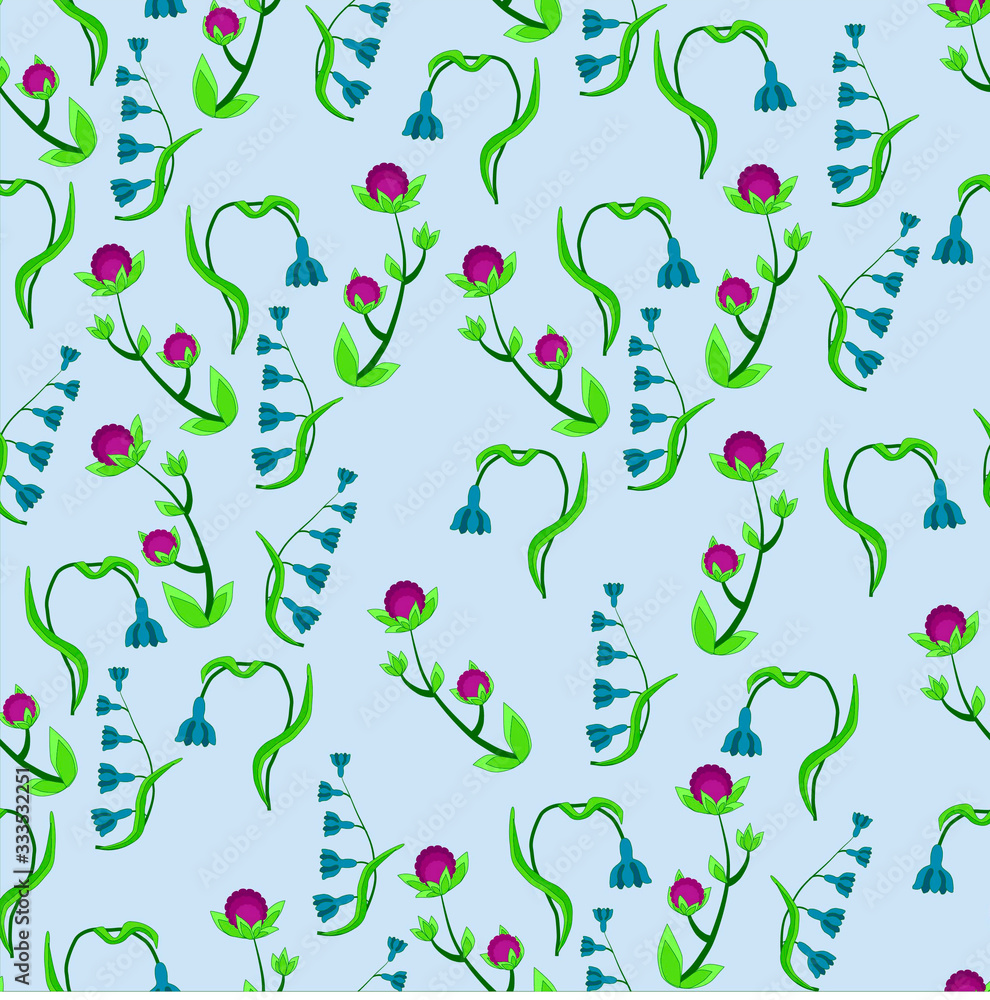 seamless floral pattern on a light background for textile design and greeting card design seamless floral pattern on a light background for textile design and greeting card design