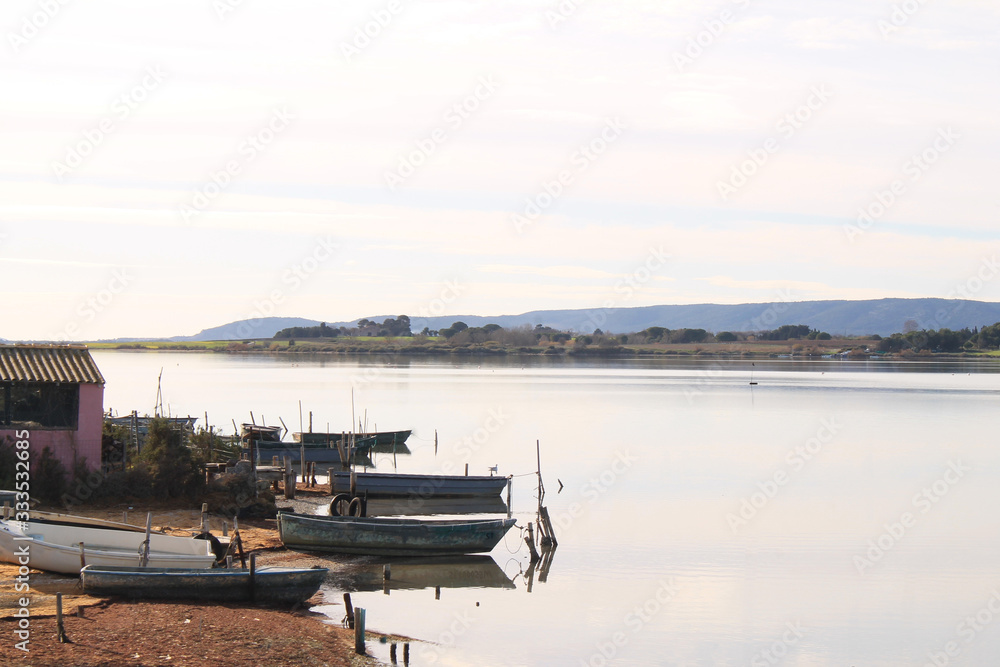 Fototapeta premium Villeneuve les Maguelone, a seaside resort in the south of Montpellier, Herault, France