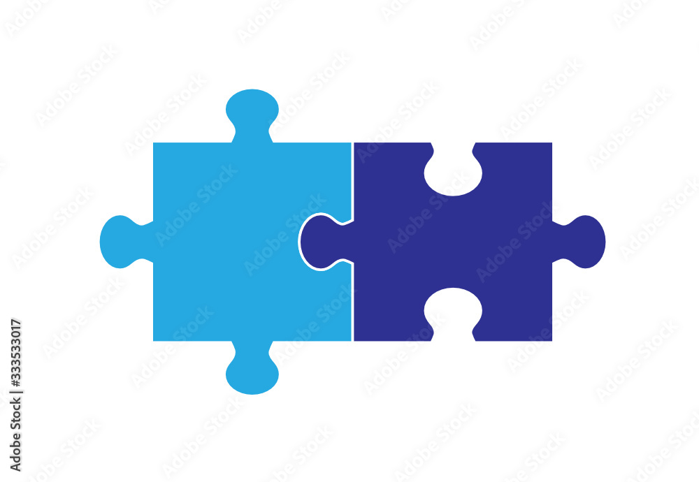 Two Part Puzzle Graphic Two Part Puzzle Graphic