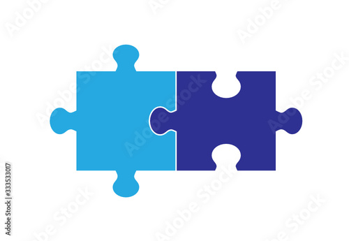 Two  Part Puzzle Graphic