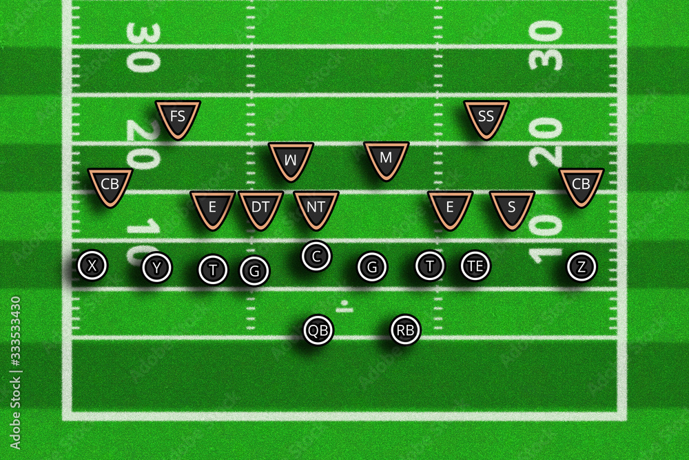 Foto De Scheme Of Football Game Team Play And Strategy 3d Foto de scheme of football game team play and strategy 3d