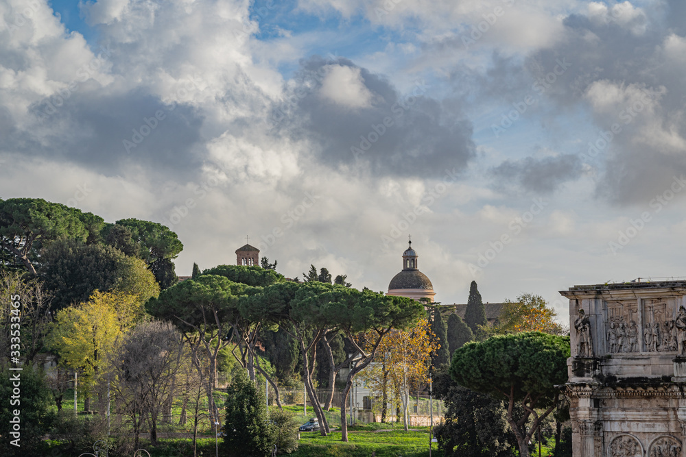 Obraz premium The Forum in Rome Italy