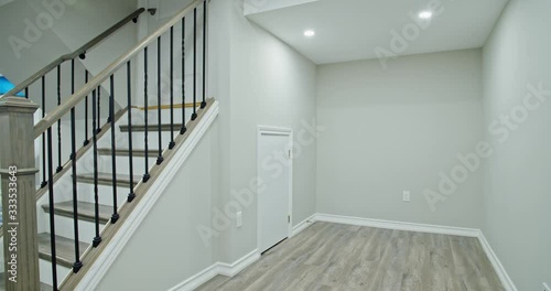 Luxury basement in North America. Renovation