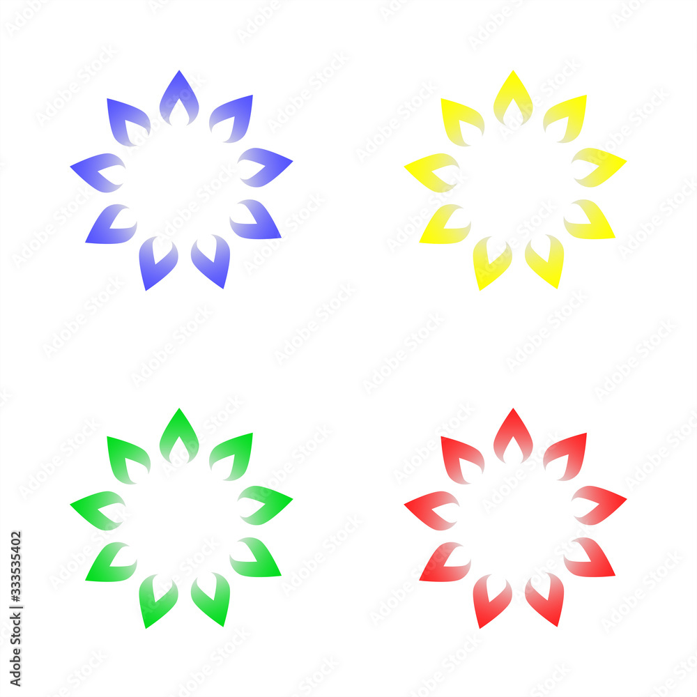 Vector illustration. Chamomile icons set. Collection of cute flower round plants. Growing concept. Love card symbol. Flat design. White background. Isolated. Vector illustration. Chamomile icons set. Collection of cute flower round plants. Growing concept. Love card symbol. Flat design. White background. Isolated.
