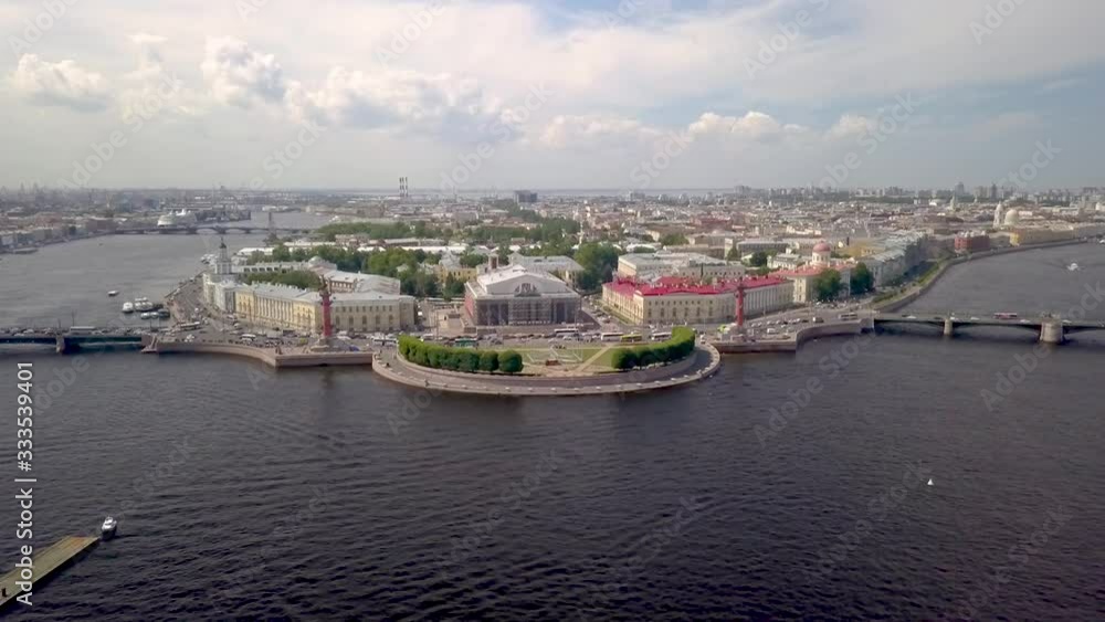 City St. Petersburg aerial view of Vasilievsky island arrow City St. Petersburg aerial view of Vasilievsky island arrow