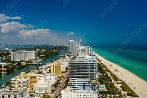 Miami Beach condominiums on the ocean photo