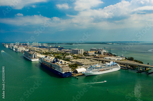 Cruise ships at Port Miami