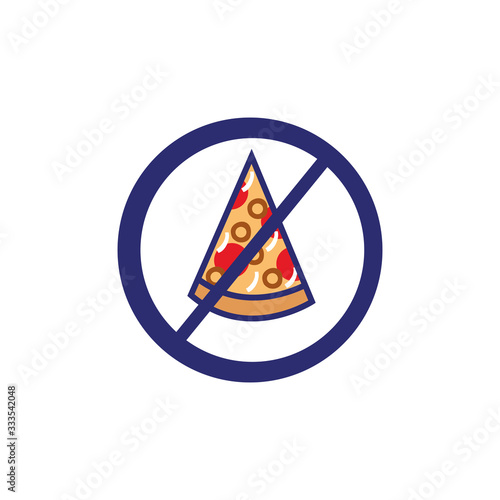 dont eat pizza signal icon