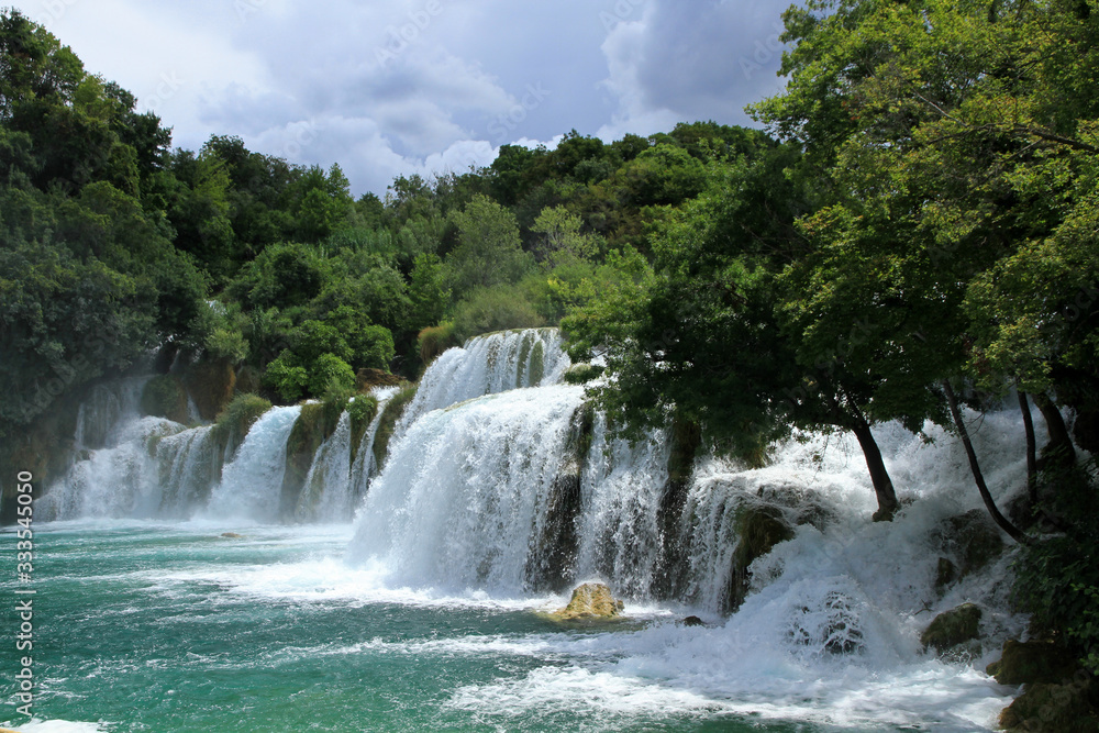 Fototapeta premium Skradinski buk, Park Narodowy Krka, Chorwacja