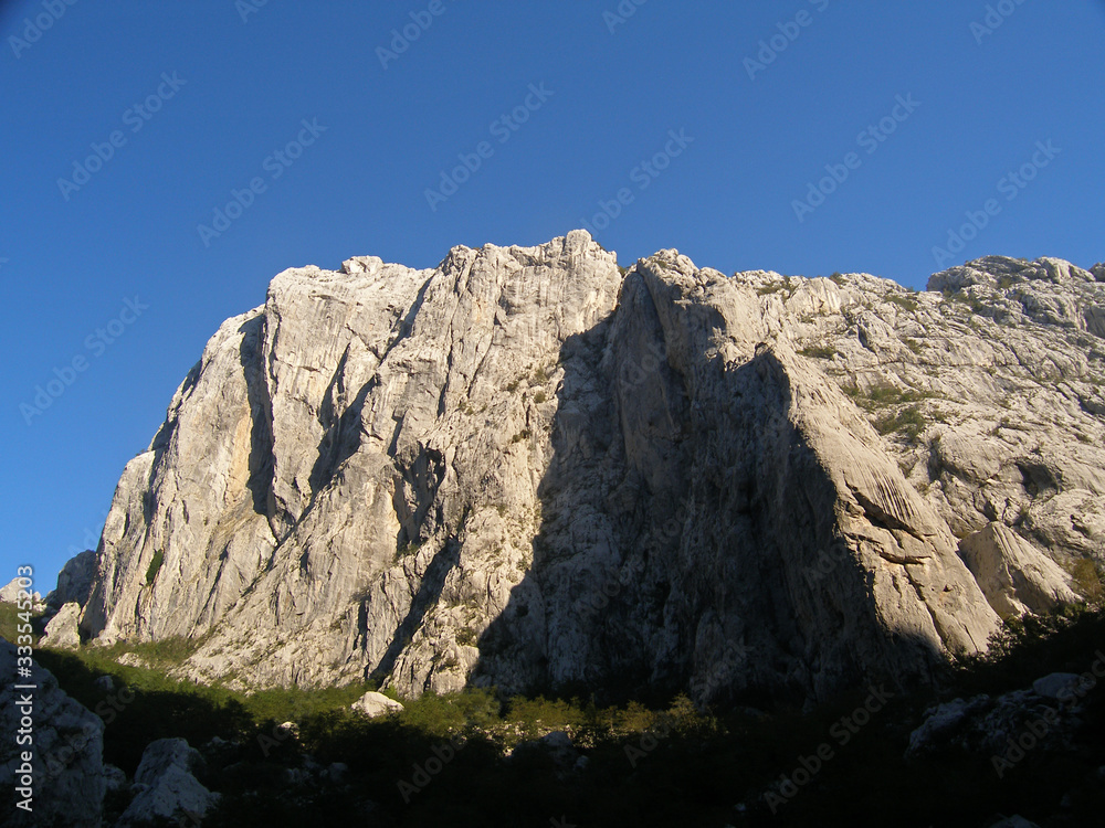 Anica Kuk, peak in Paklenica National Park in Velebit mountains, Croatia Anica Kuk, peak in Paklenica National Park in Velebit mountains, Croatia