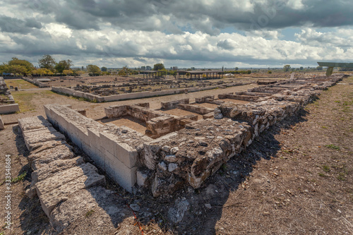 Photography Ruins in Pella, the native town of Alexander the Great, Macedonia, Greece
