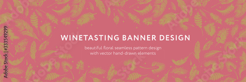 Palm leaves silhouettes pattern. Tropical background for modern fashion banner design. Leaf silhouette, natural wallpaper, trendy eco-fashion backdrop. Palms drawings, ink art, exotic decorations.