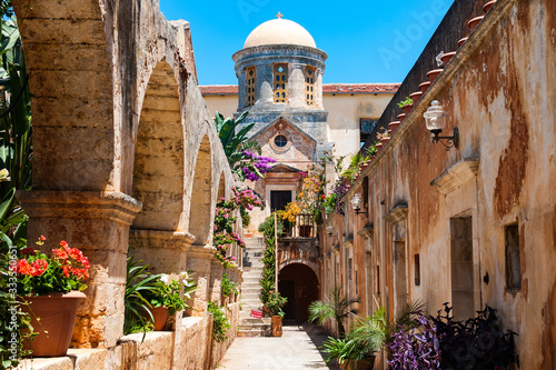 Εκτύπωση καμβά Agia Triad monastery in Crete in Greece