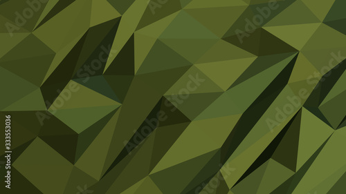 Abstract polygonal background. Modern Wallpaper. Dark Olive Green vector illustration